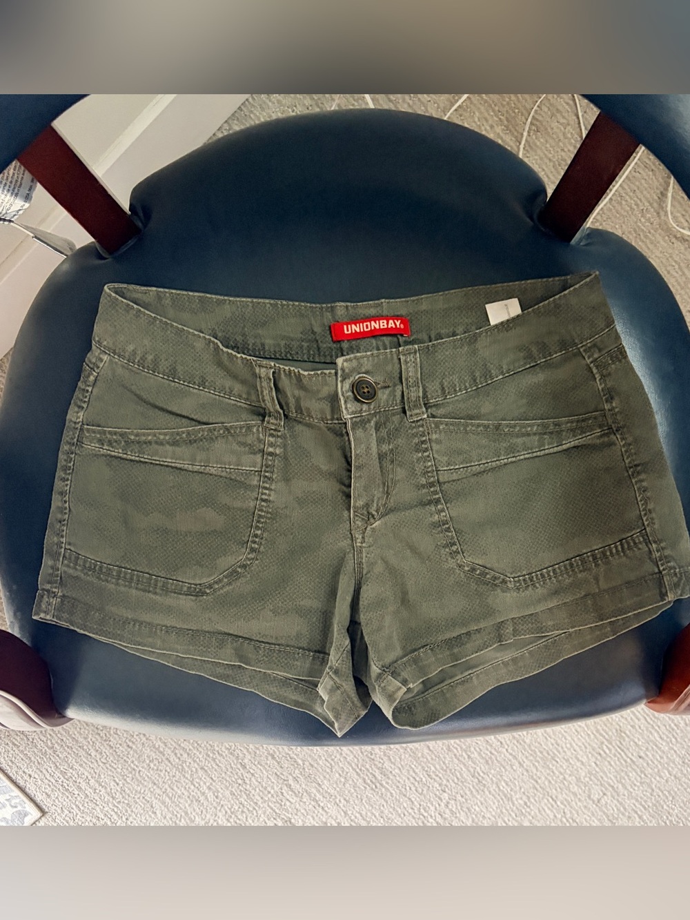 UNIONBAY Olive Green Women's Jean Shorts